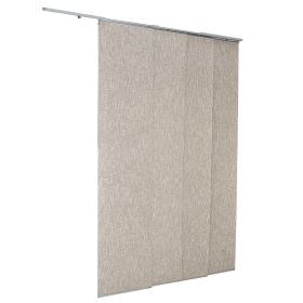 Panel Track Blinds, Extendable Track from 45.8 in to 86 in W, Trimmable Panel Curtains Up to 96 in H, Vertical Blackout Panel Blinds for Sliding Doors