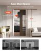 Pocket Door Frame Kit, for 24-32 in Wide 80 in High Door, Pocket Door Kit with Two-Way Soft Close Mechanism, Slide Smoothly Quietly, Easy to Install