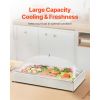 Countertop Food Serving Display Container, 1 x 1 Pan Stainless Steel Food Serving Tray