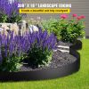 Landscape Edging, 10 inch Depth 300 ft Total Length, Recycled HDPE Coiled Terrace Board, Flexible Bender Border for Landscaping, Lawn, Garden, Yard