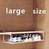 "Luxury Stackable Shoe Display - Adjustable Width with Storage Basket Included"